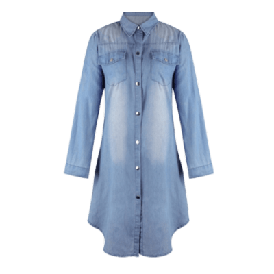 Woven - Womens Denim Shirt-Tops-Dress (1)-min